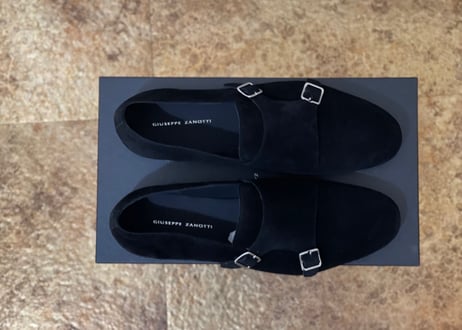 giuseppe zanotti 2021ss double monk strap shose 43 dead stock