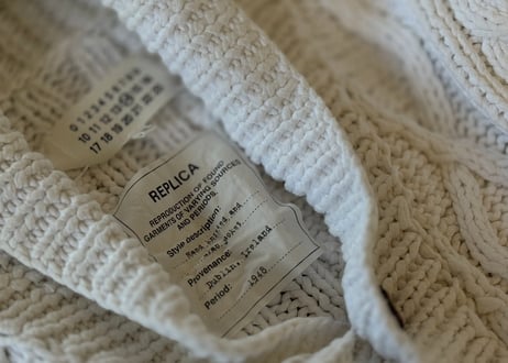 maison margiela replica 1940s aran jacket