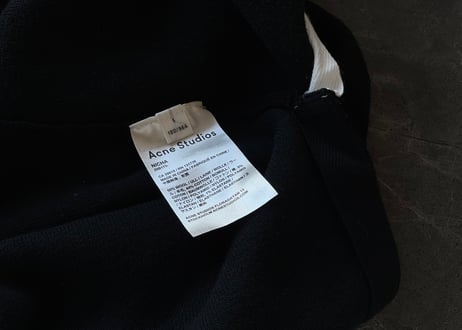 acne studios knit black