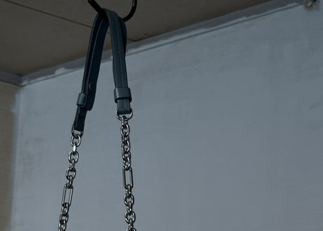 maison margiela gram sram leather bag "limited color blue"