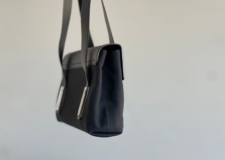 salvatore ferragamo nylon black shoulder bag