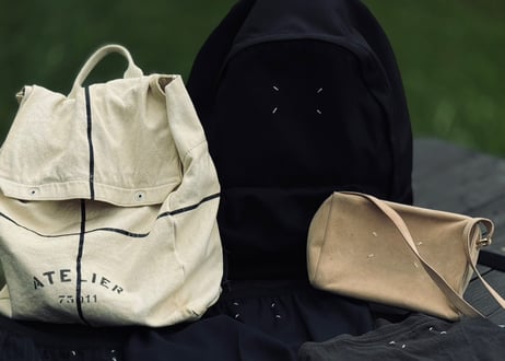 maison margiela leather box form shoulder bag