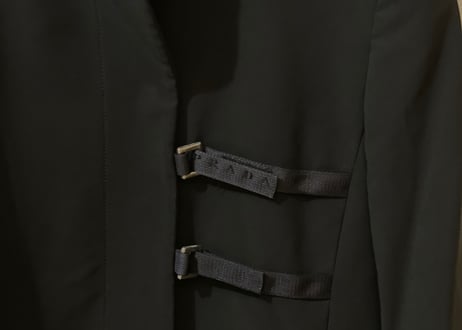 prada front belt coat