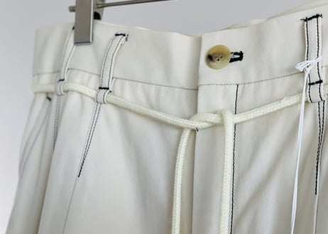 kanizsa drawstrings tack wide pants dead stock