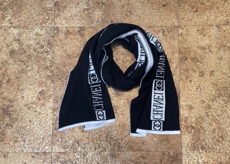 chanel double face muffler