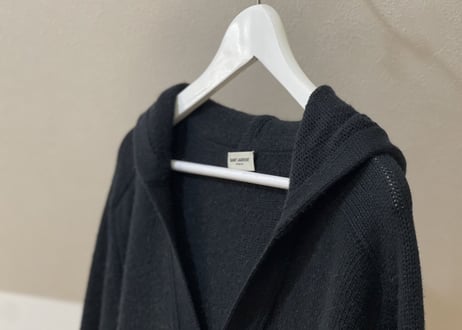 saint laurent paris 2015ss elbow patch cardigan