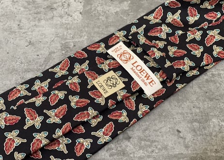 loewe flower motif necktie