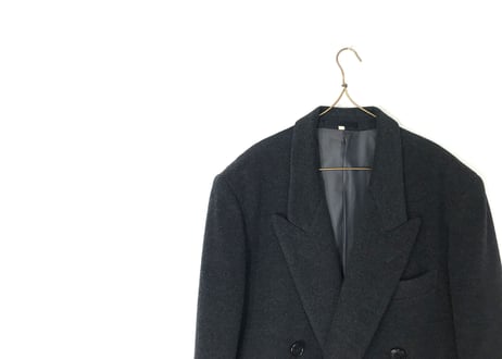80-90s yves saint laurent  double chesterfield coat