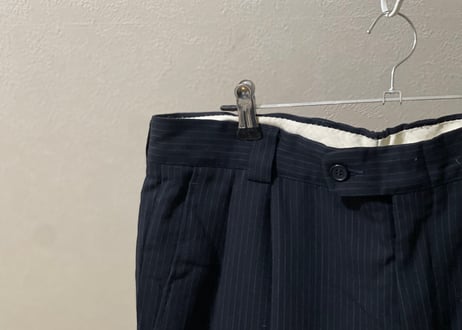 versace stripe double set up suit