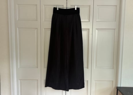 high wide trousers