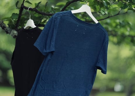 maison margiela blue tops