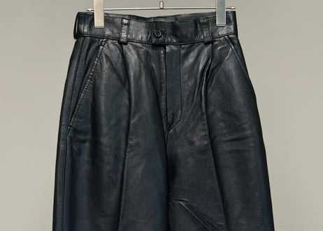 90s leather tack trousers