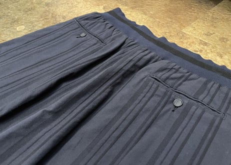 gianfranco ferre stripe eazy wide pants