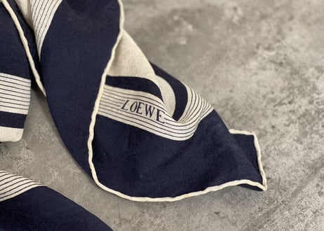 loewe " 大判" silk scarf