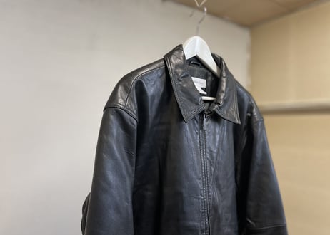 calvin klein over size leather jacket