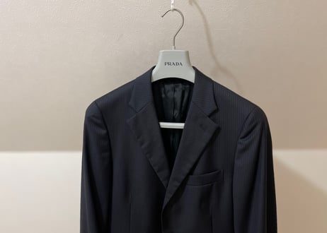 prada stripe tailored jacket