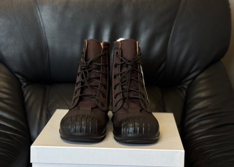 maison margiela leather boots dead stock