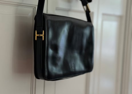 loewe anagram logo leather shoulder bag #3