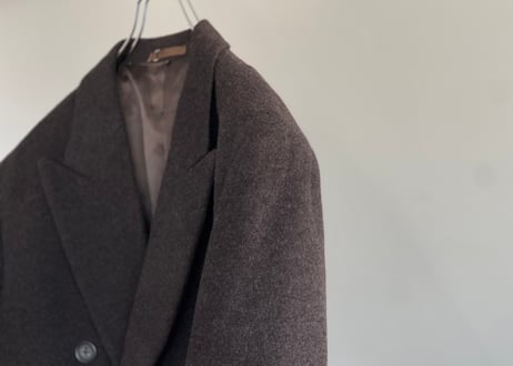 90s cashmere wool double long coat