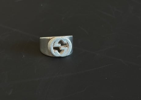 gucci inter locking g silver ring