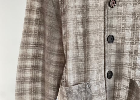 our legacy 2023 over size check cardigan dead stock