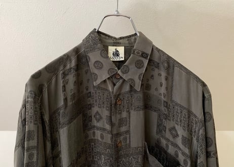 lanvin over size cupro shirt