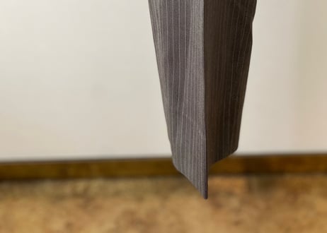 gucci set up suit silk wool gray stripe