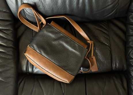 80s valentino leather shoulder bag