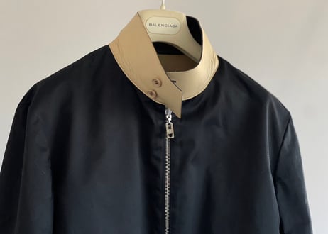 balenciaga leather reversible drizzler jacket