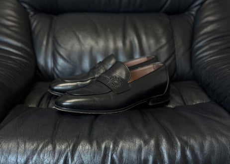 salvatore ferragamo gancini leather loafers