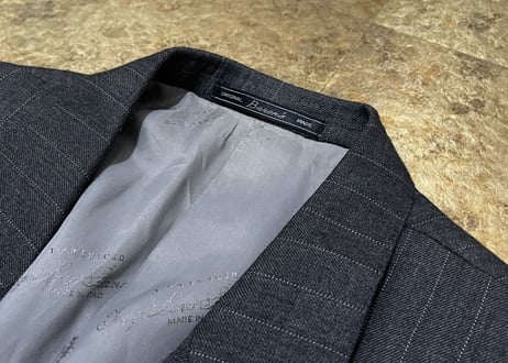 loro piana super 150s double stripe set up suit