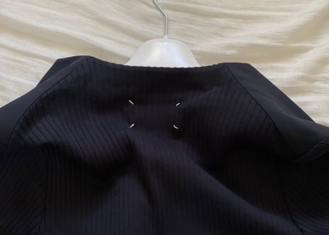 maison margiela 2020ss ”再構築” collar less jacket dead stock