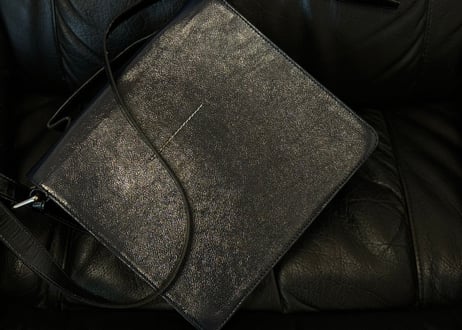 mm6 maison margiela leather shoulder bag