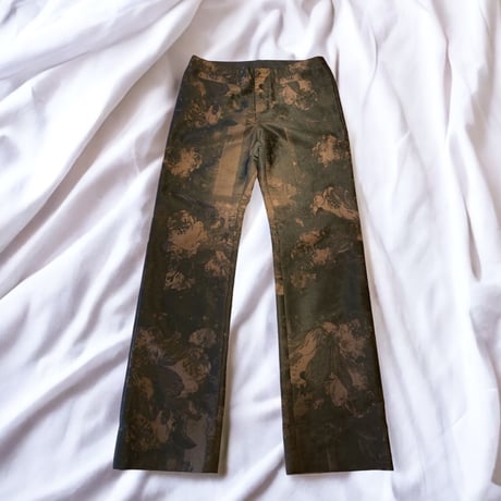 jean paul gaultier flower pattern pants