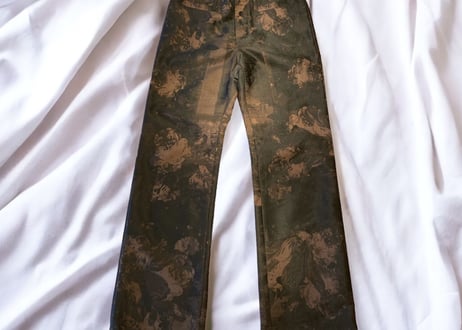 jean paul gaultier flower pattern pants