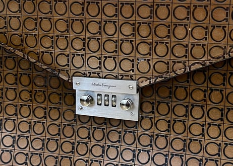 salvatore ferragamo  gancio leather bag