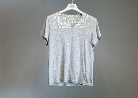 maison margiela AIDS t gray