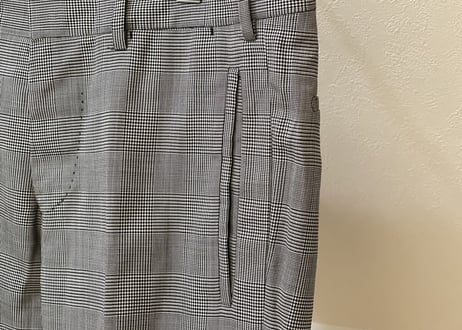 prada check setup suit