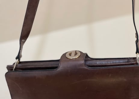 christian dior made in France leather shoulder bag