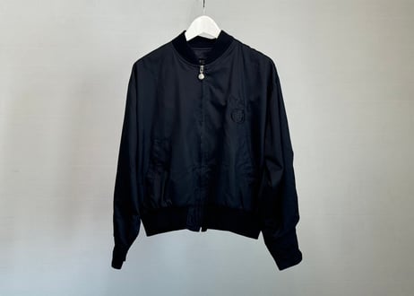 gucci nylon logo bomber jacket