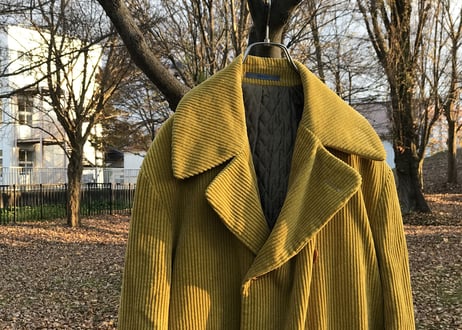 kenzo corduroy doubole coat