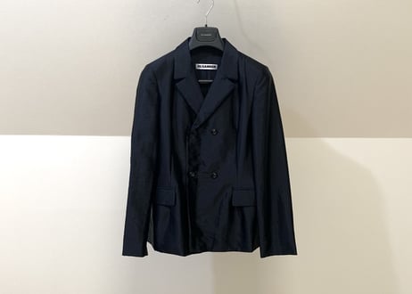 jil sander double jacket black