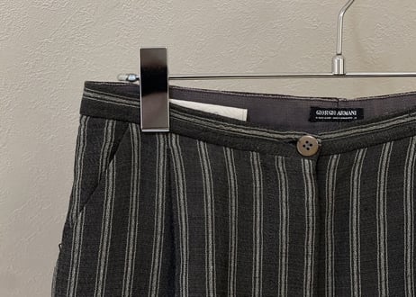 80s giorgio armani stripe set up suit