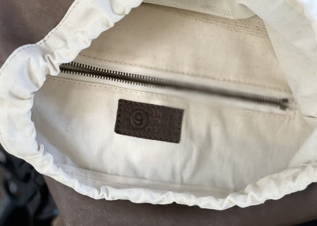 mm6 maison margiela leather bag dead stock