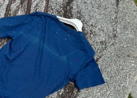 maison margiela fade navy blue tops