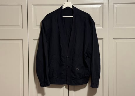 80s burberry "made in Spain" no collar jacket