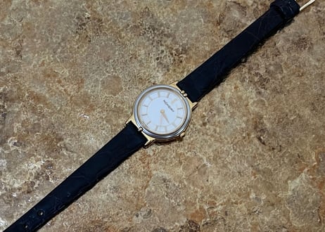 yves saint laurent leathe belt watch