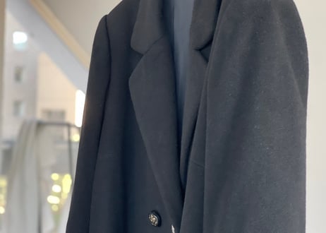 80-90s pure cashmere double long coat