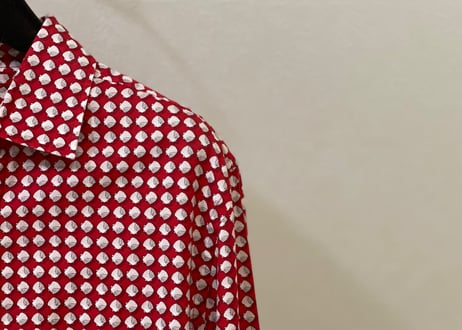 gucci shell pattern dress shirt dead stock