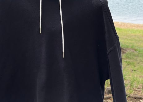 jilsander ”Meier 期” logo drawstrings hoodie